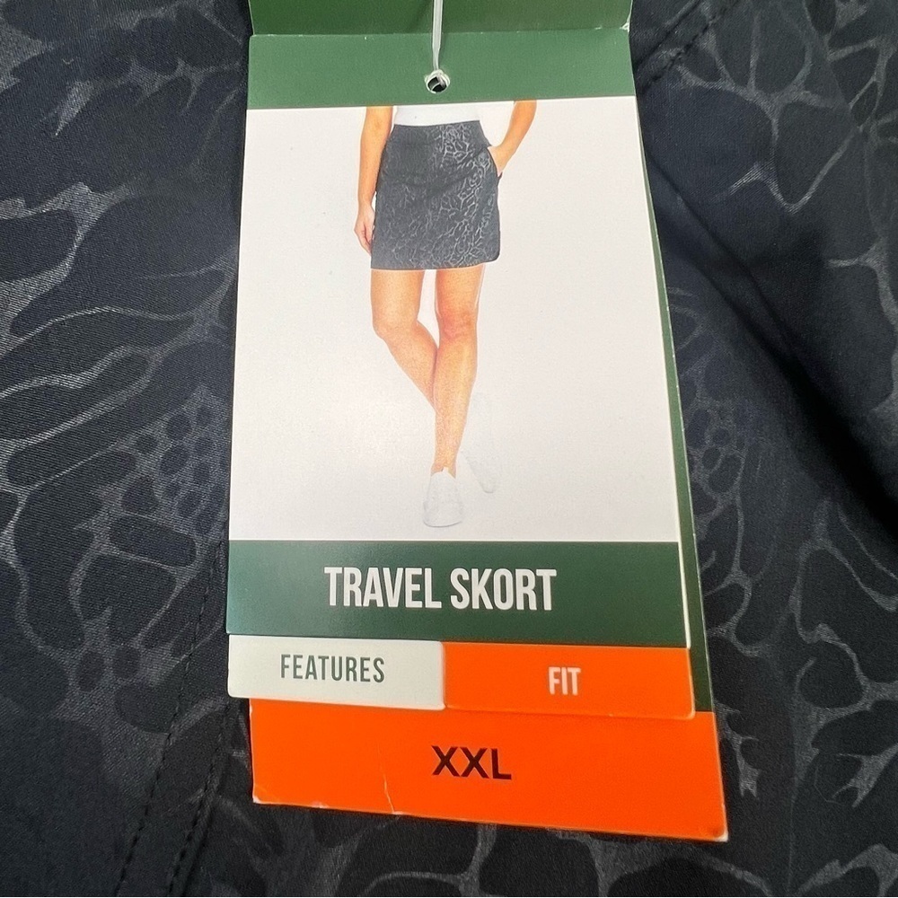 Orvis Active Travel Skort XXL Black Pockets - Picture 10 of 11